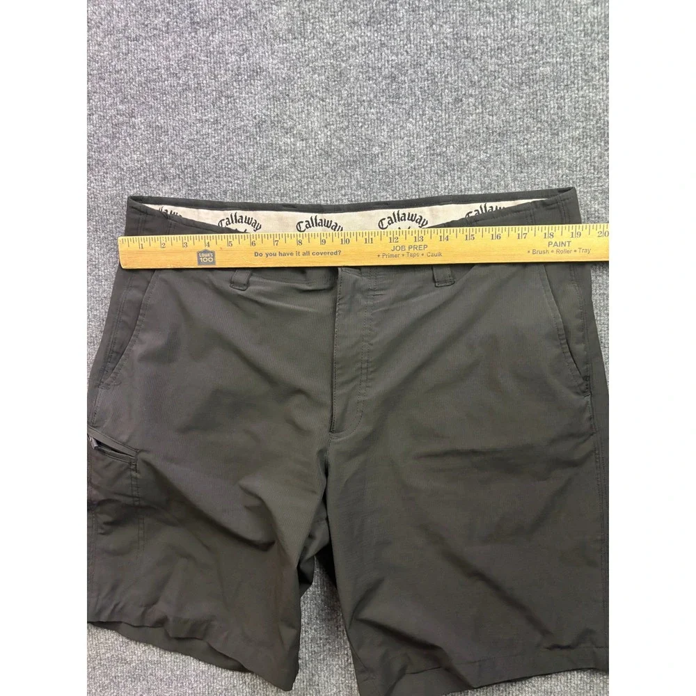 Callaway Golf Shorts Mens 36 Charcoal Grey Stretch Performance Cargo Pocket 9